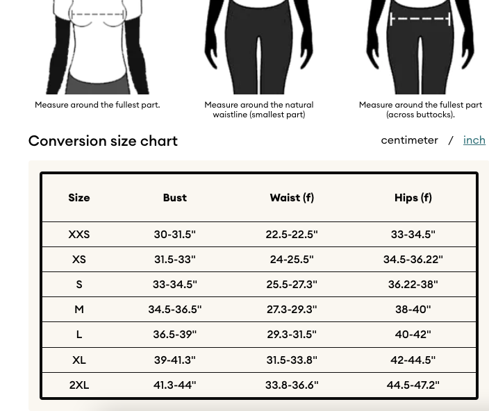 cardigan-dress-size-chart-inches