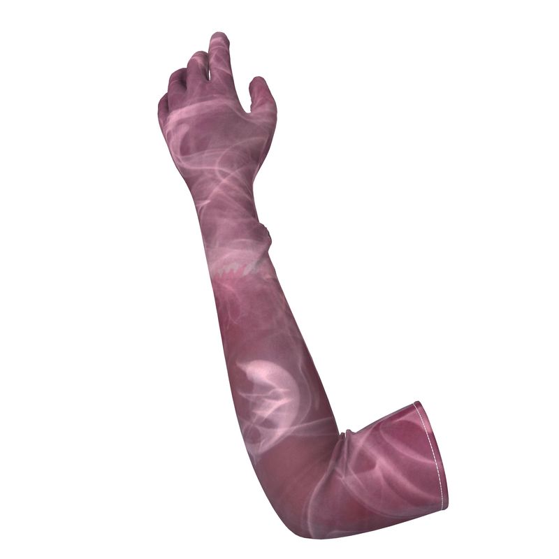 Opera Long Velvet Gloves Pink Smoke-FABA Collection