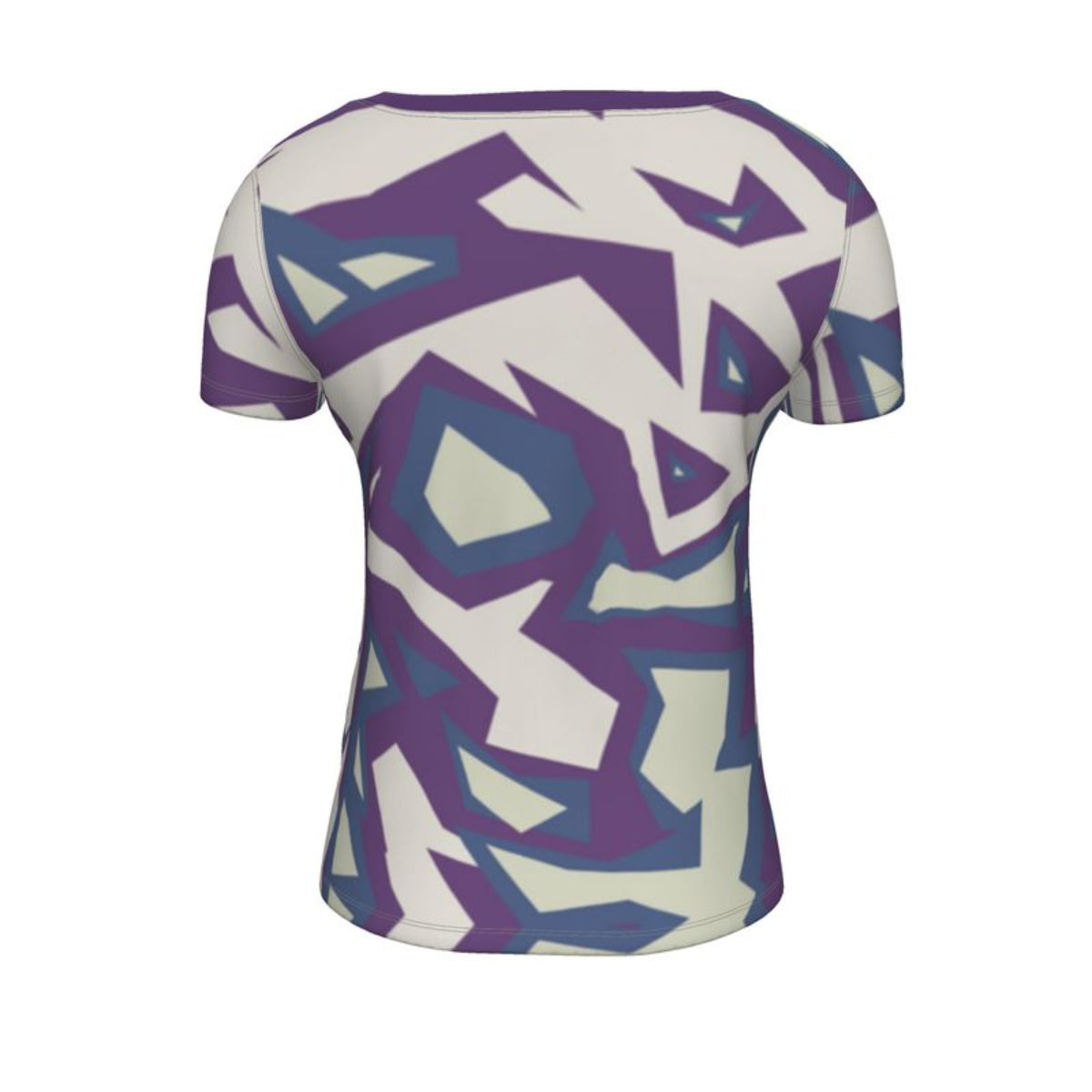 mauve geo top backview