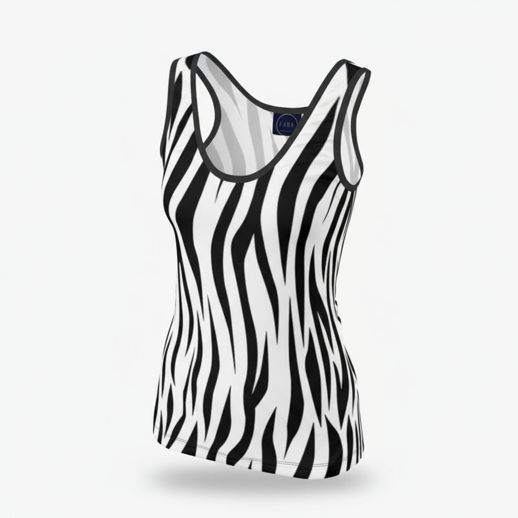 zebra tank top