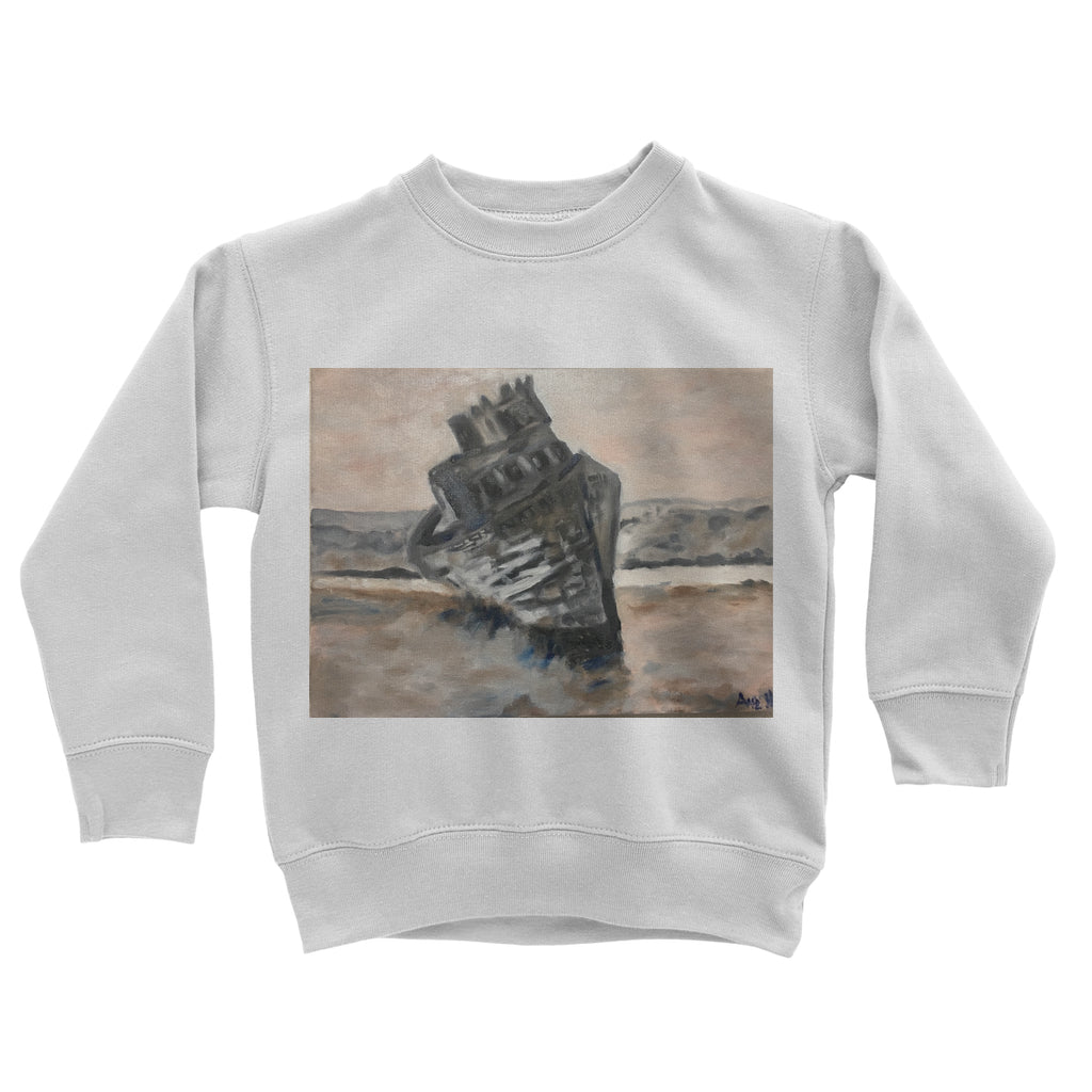 Sunken Ship Classic Kids Cotton Sweatshirt-FABA Collection