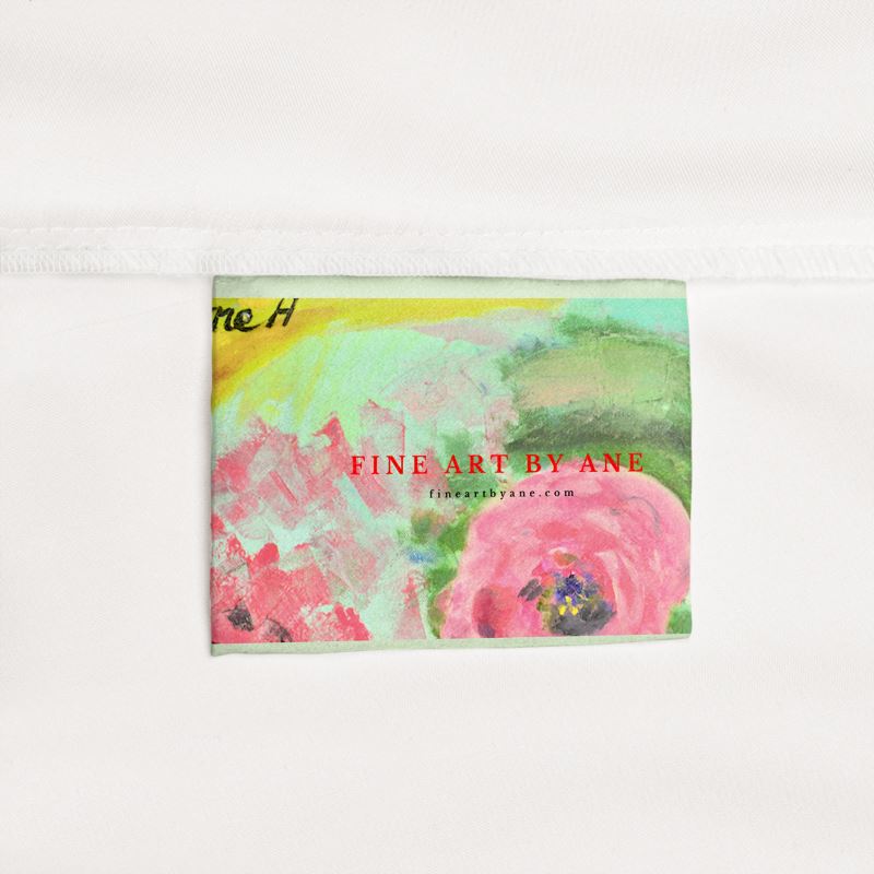 Silk Slip Dress Abstract Splash of Life-FABA Collection