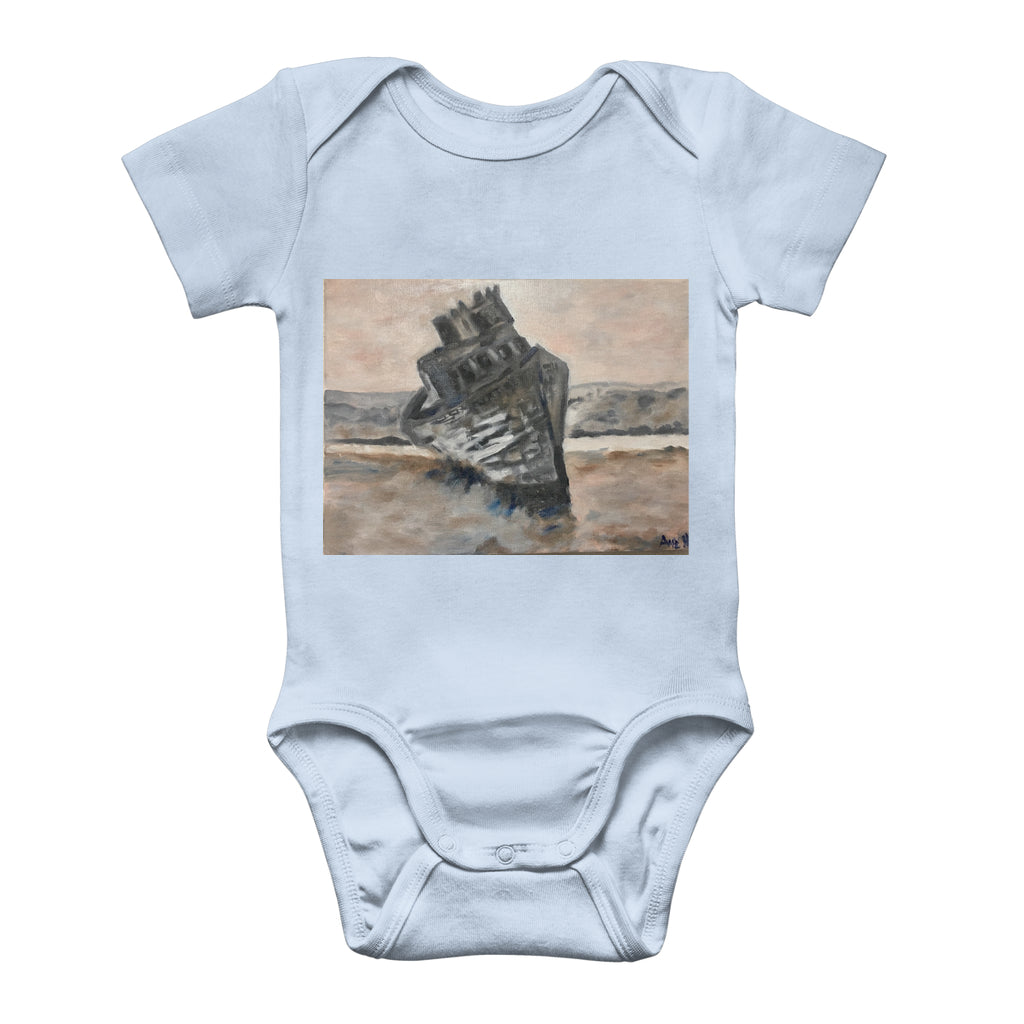 Sunken Ship Classic Baby Onesie Bodysuit-FABA Collection