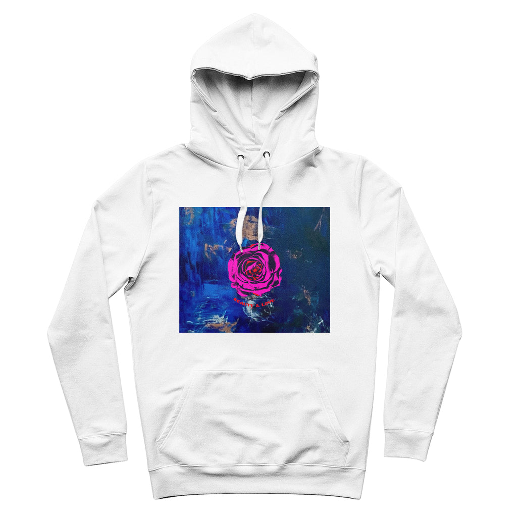 Organic Cotton Hoodie Beauty and Love-FABA Collection