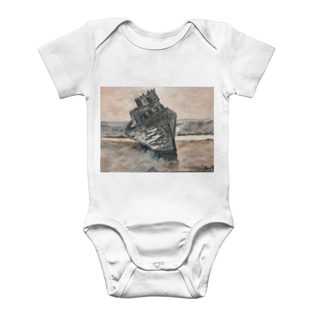 Sunken Ship Classic Baby Onesie Bodysuit-FABA Collection