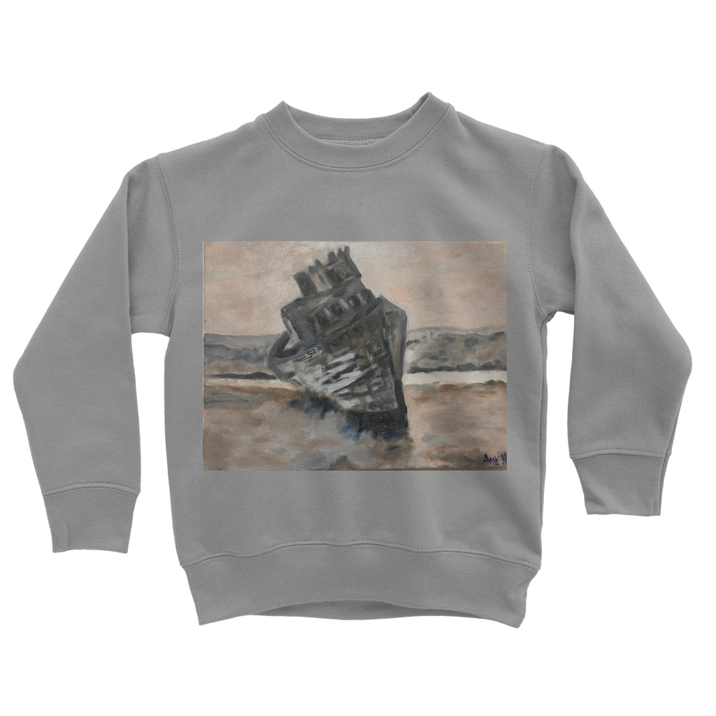 Sunken Ship Classic Kids Cotton Sweatshirt-FABA Collection
