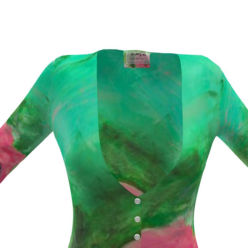 Long Cardigan Dress Springtime in California-FABA Collection