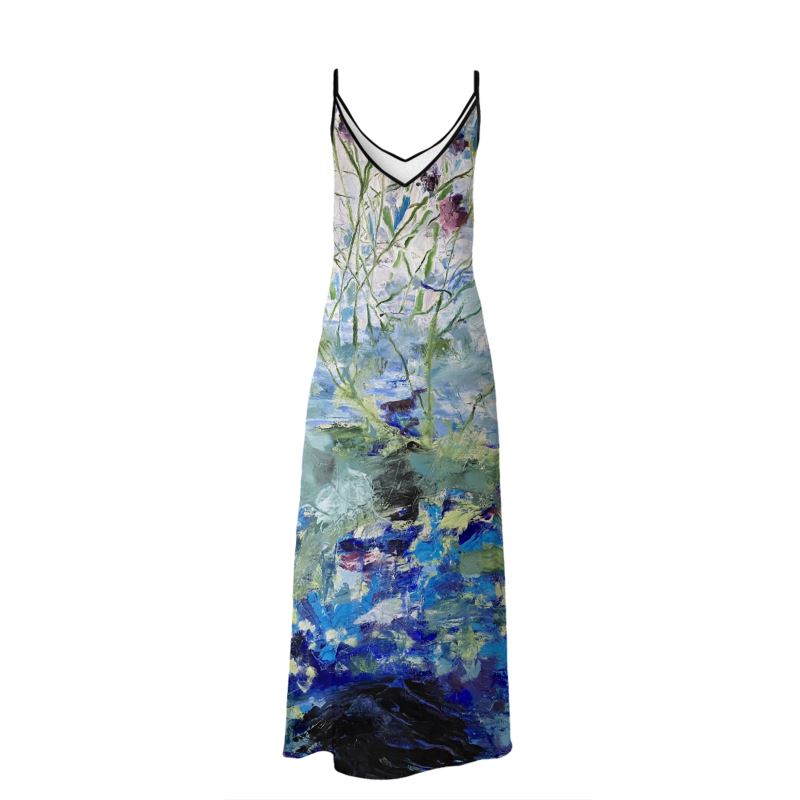 Silk Slip Dress Secret Life of Plants-FABA Collection