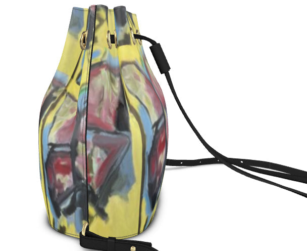 Leather Bucket Backpack Papillon-FABA Collection