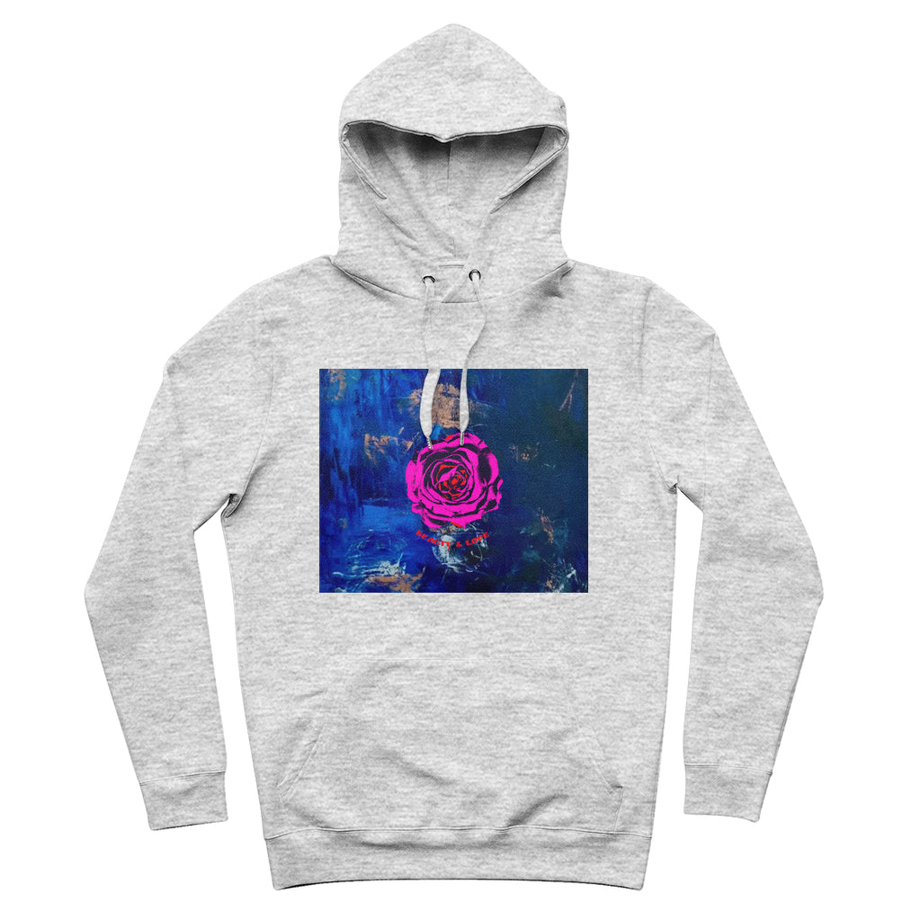 Organic Cotton Hoodie Beauty and Love-FABA Collection