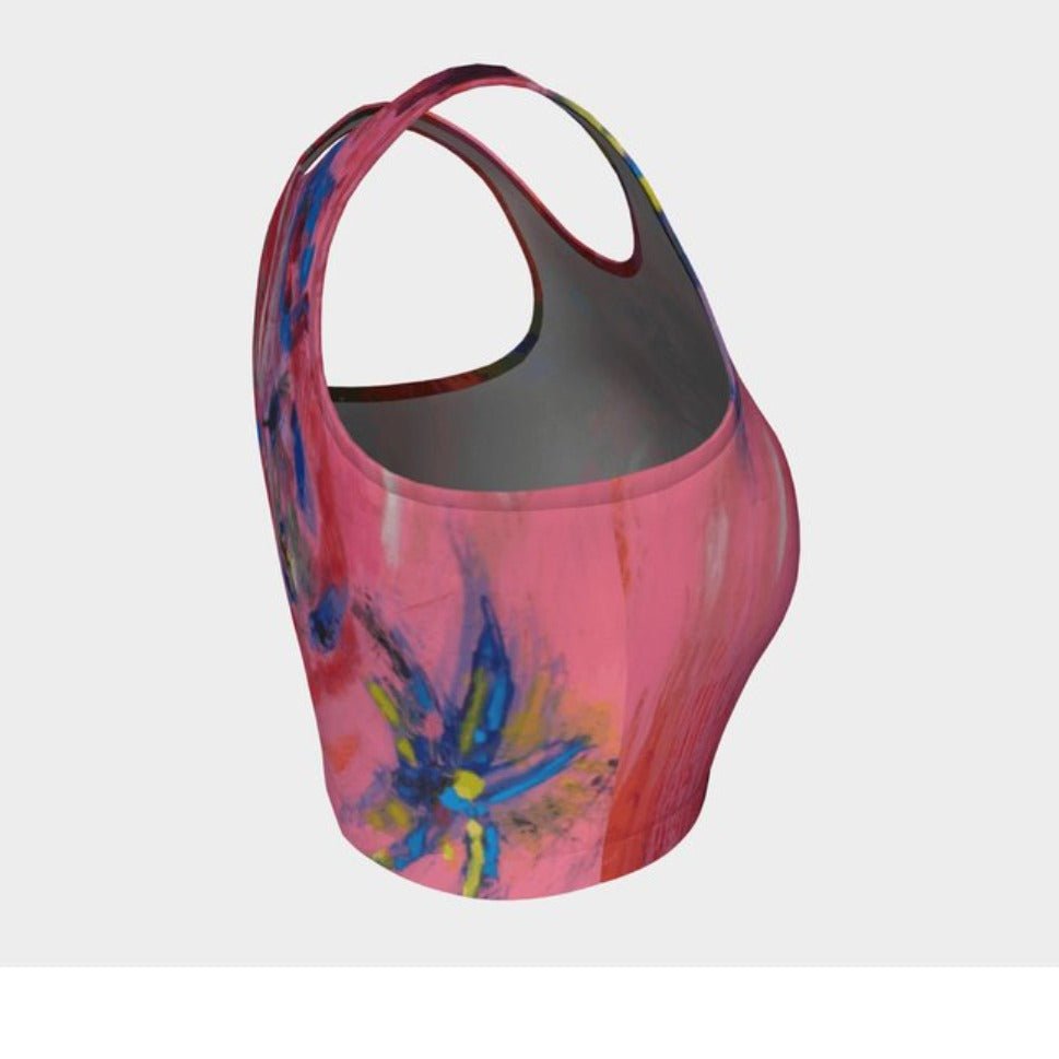 Athletic Crop Tank Top Bird of Paradise - FABA Collection