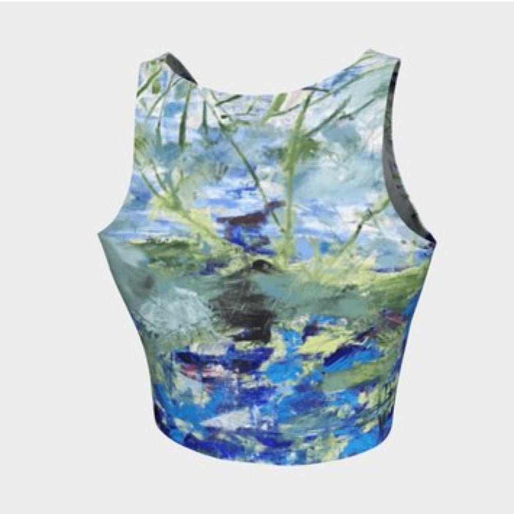 Athletic Crop Tank Top Secret Life of Plants - FABA Collection