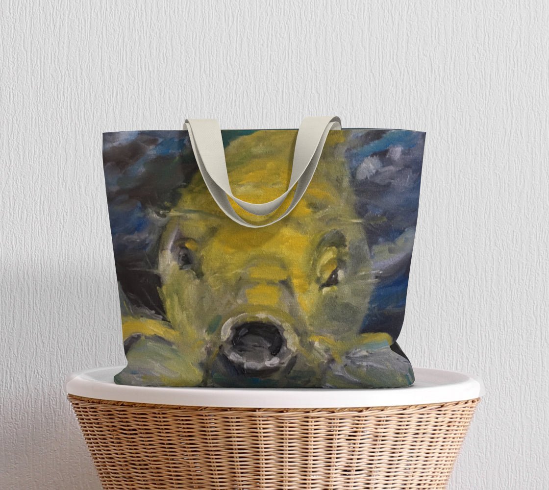 Charles the Koi Large Cotton Tote Bag - FABA Collection