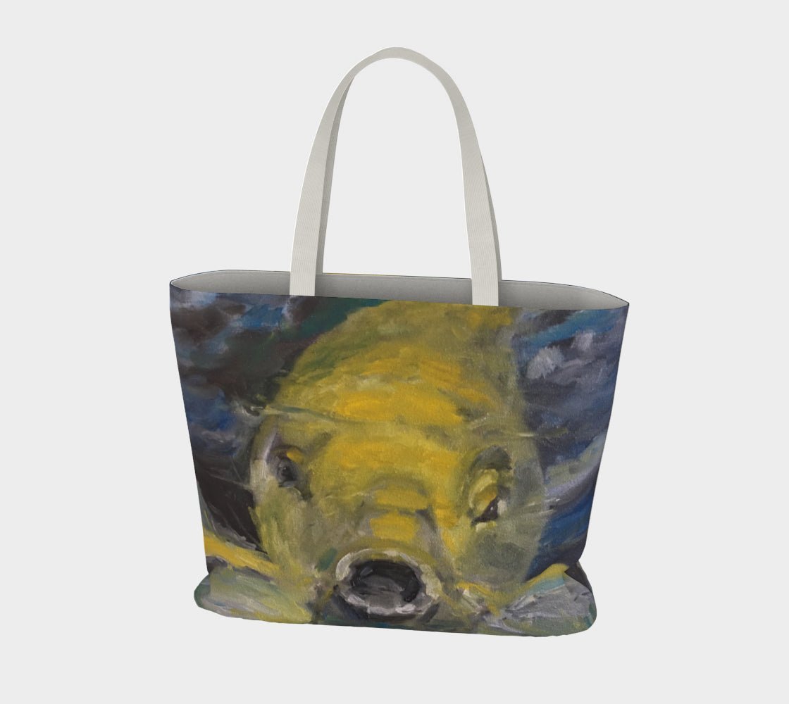 Charles the Koi Large Cotton Tote Bag - FABA Collection