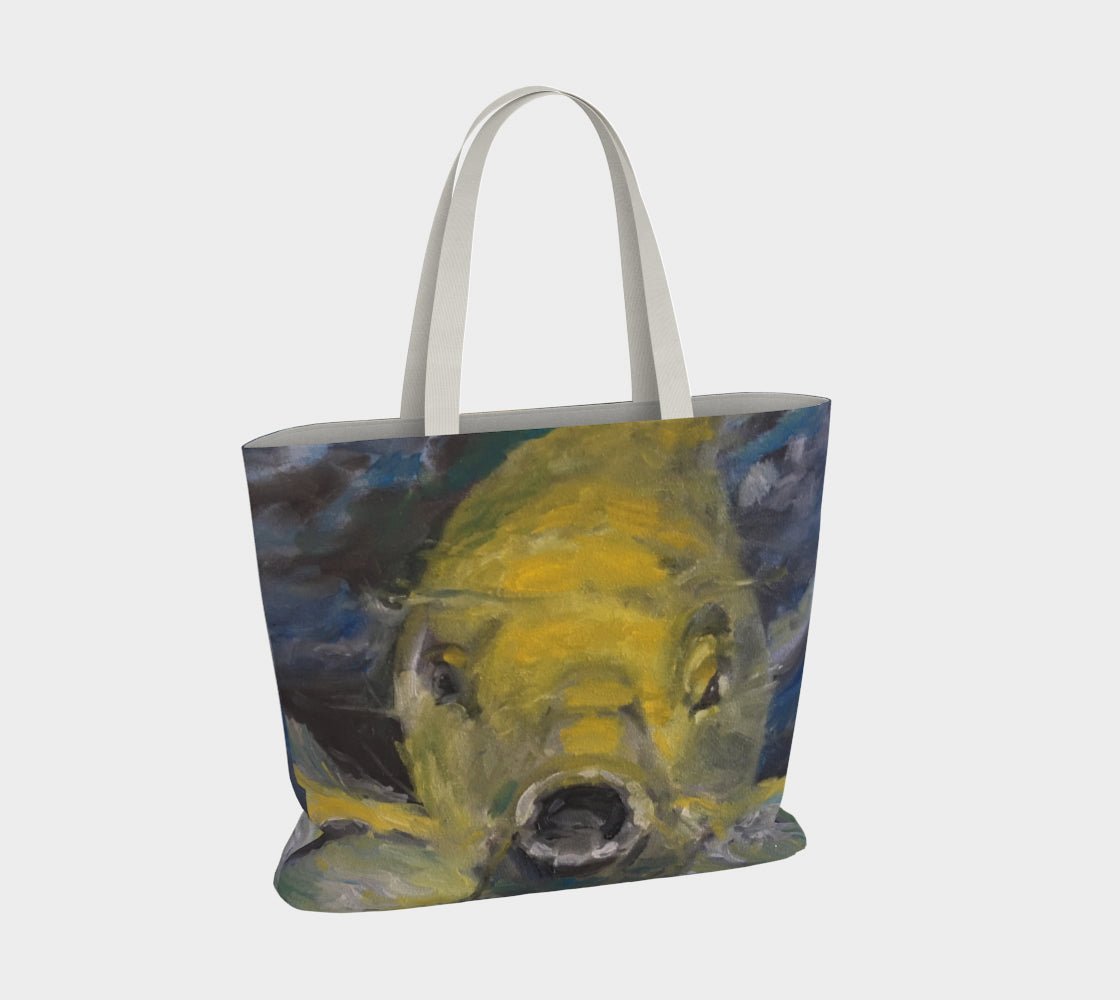 Charles the Koi Large Cotton Tote Bag - FABA Collection
