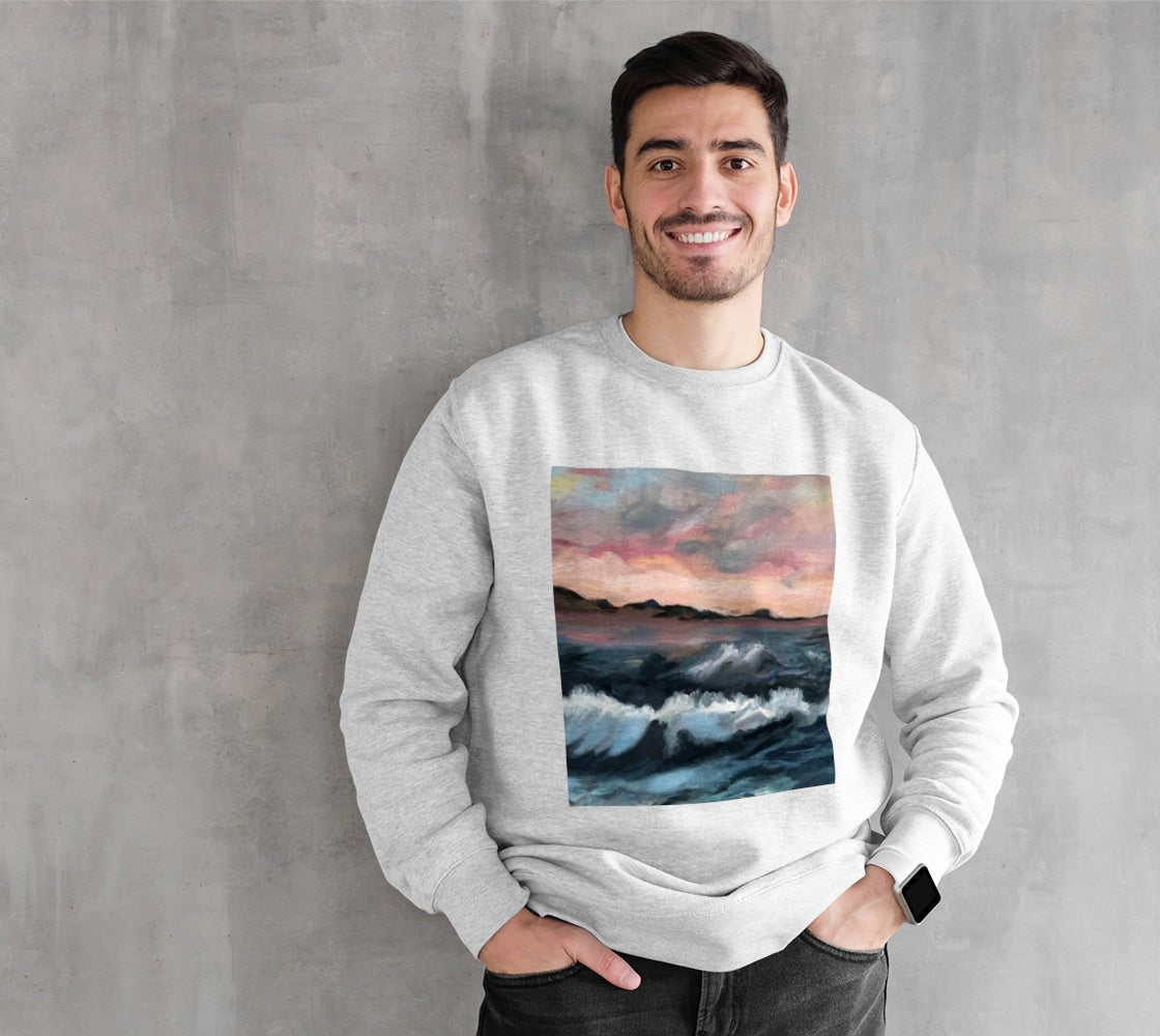 Crewneck Cotton Sweater Big Sur - FABA Collection