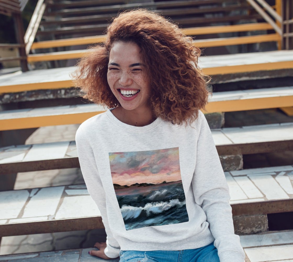 Crewneck Cotton Sweater Big Sur - FABA Collection