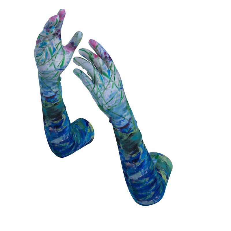 Crushed Velvet Opera Gloves Secret Life of Plants - FABA Collection