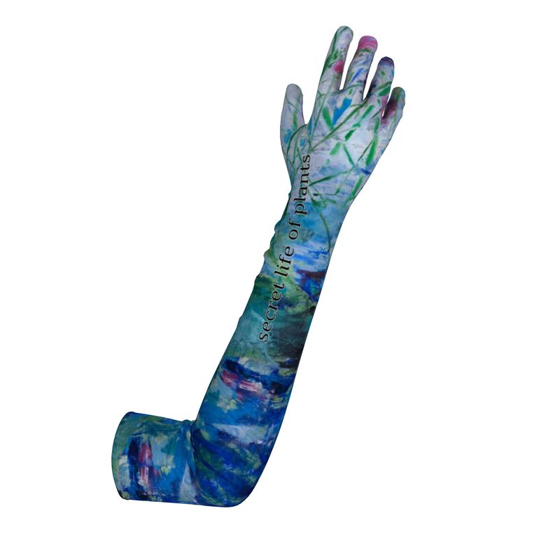 Crushed Velvet Opera Gloves Secret Life of Plants - FABA Collection