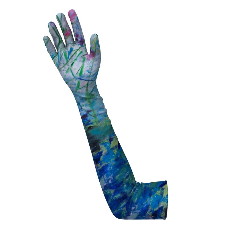 Crushed Velvet Opera Gloves Secret Life of Plants - FABA Collection