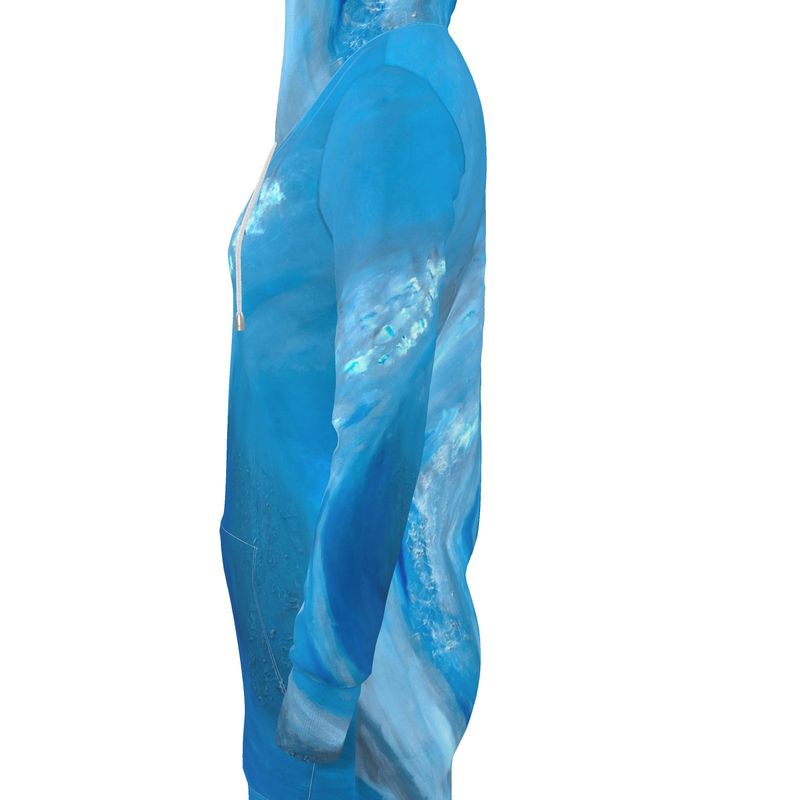 Eco-friendly Designer Hoodie Dress Wave - FABA Collection