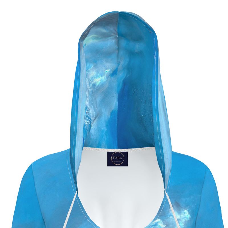 Eco-friendly Designer Hoodie Dress Wave - FABA Collection