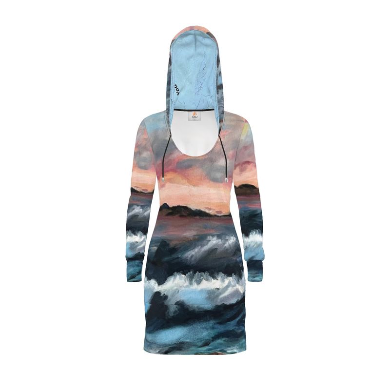 Eco-friendly Hoodie Dress Big Sur Sur - FABA Collection