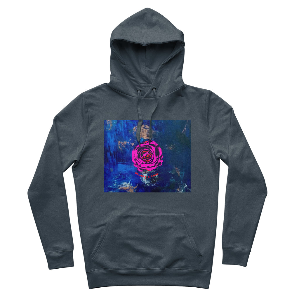 Organic Cotton Hoodie Beauty and Love-FABA Collection