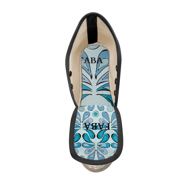 Ladies Wedge Espadrilles Raindrops - FABA Collection