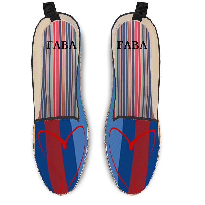 Loafer Espadrilles Love Stripes - FABA Collection