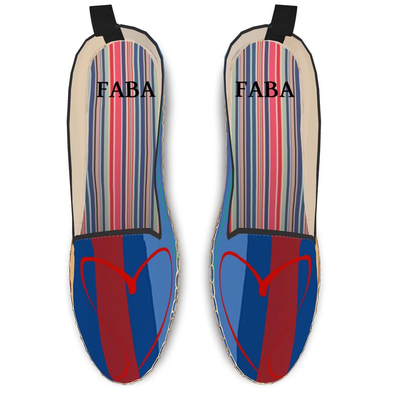 Loafer Espadrilles Love Stripes - FABA Collection