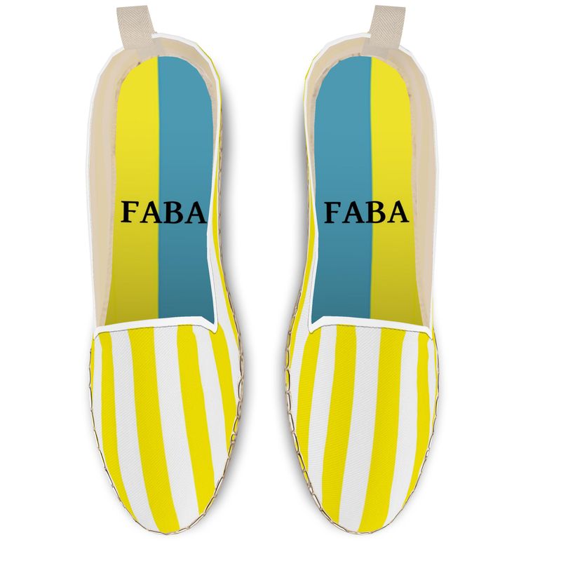 Loafer Espadrilles Yellow Stripes - FABA Collection