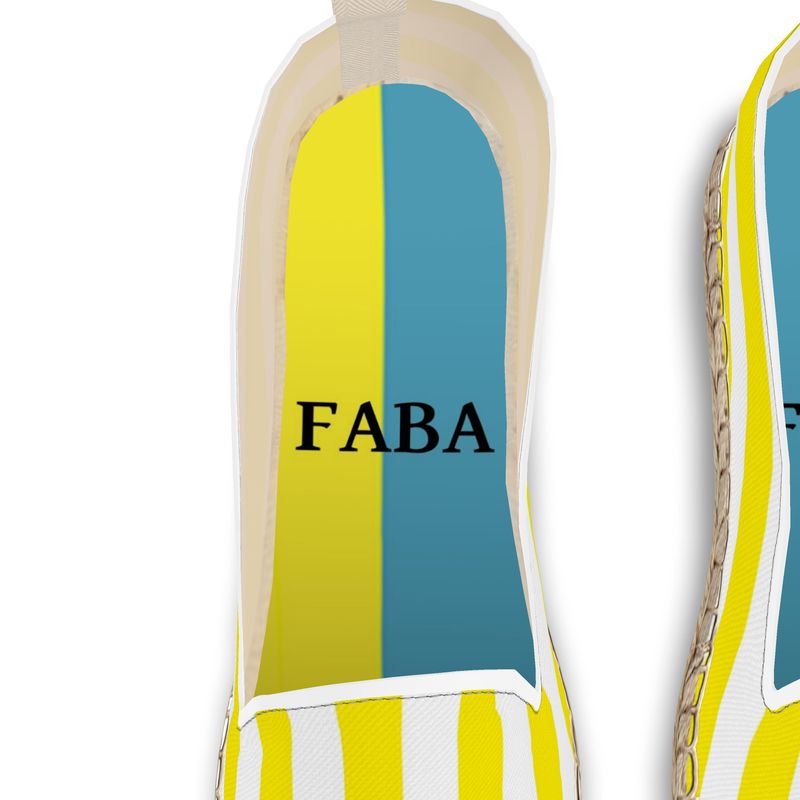 Loafer Espadrilles Yellow Stripes - FABA Collection