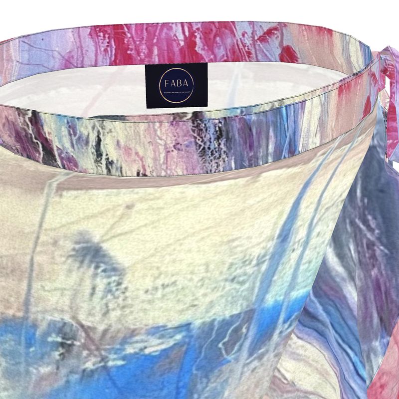 Long Flounce Skirt Abstract Sailing - FABA Collection