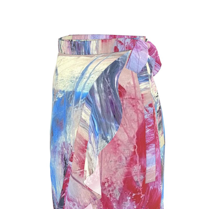 Long Flounce Skirt Abstract Sailing - FABA Collection