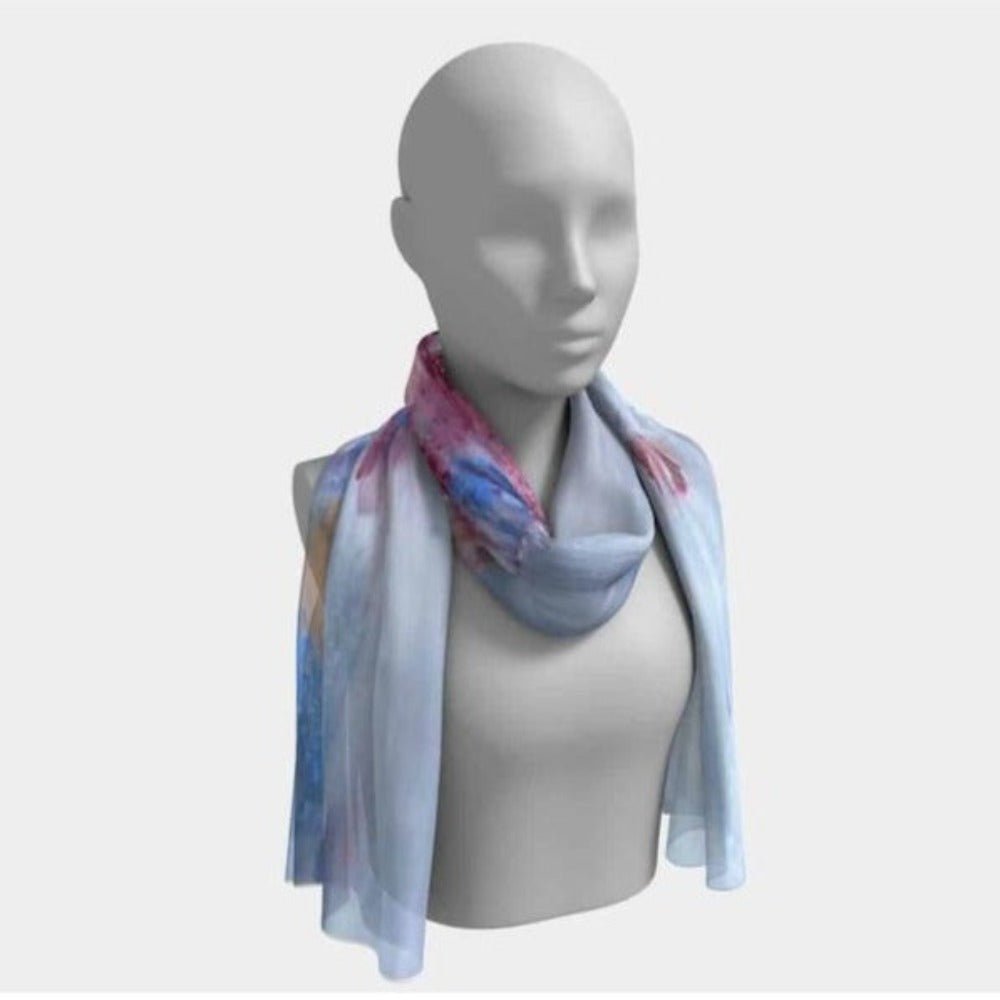 Long Pure Silk Scarf Medusa - FABA Collection