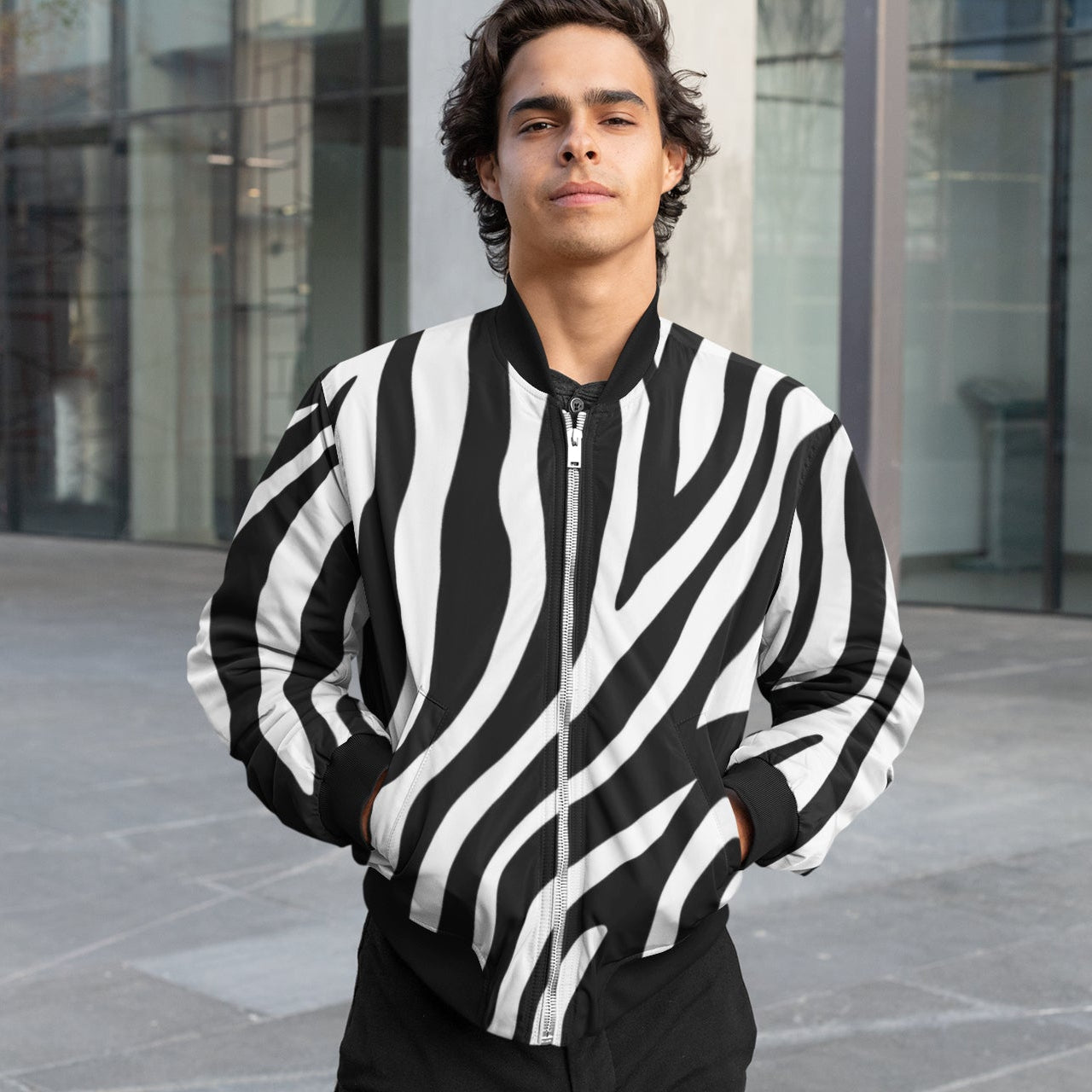 Men's bomber jacket Zebra - FABA Collection