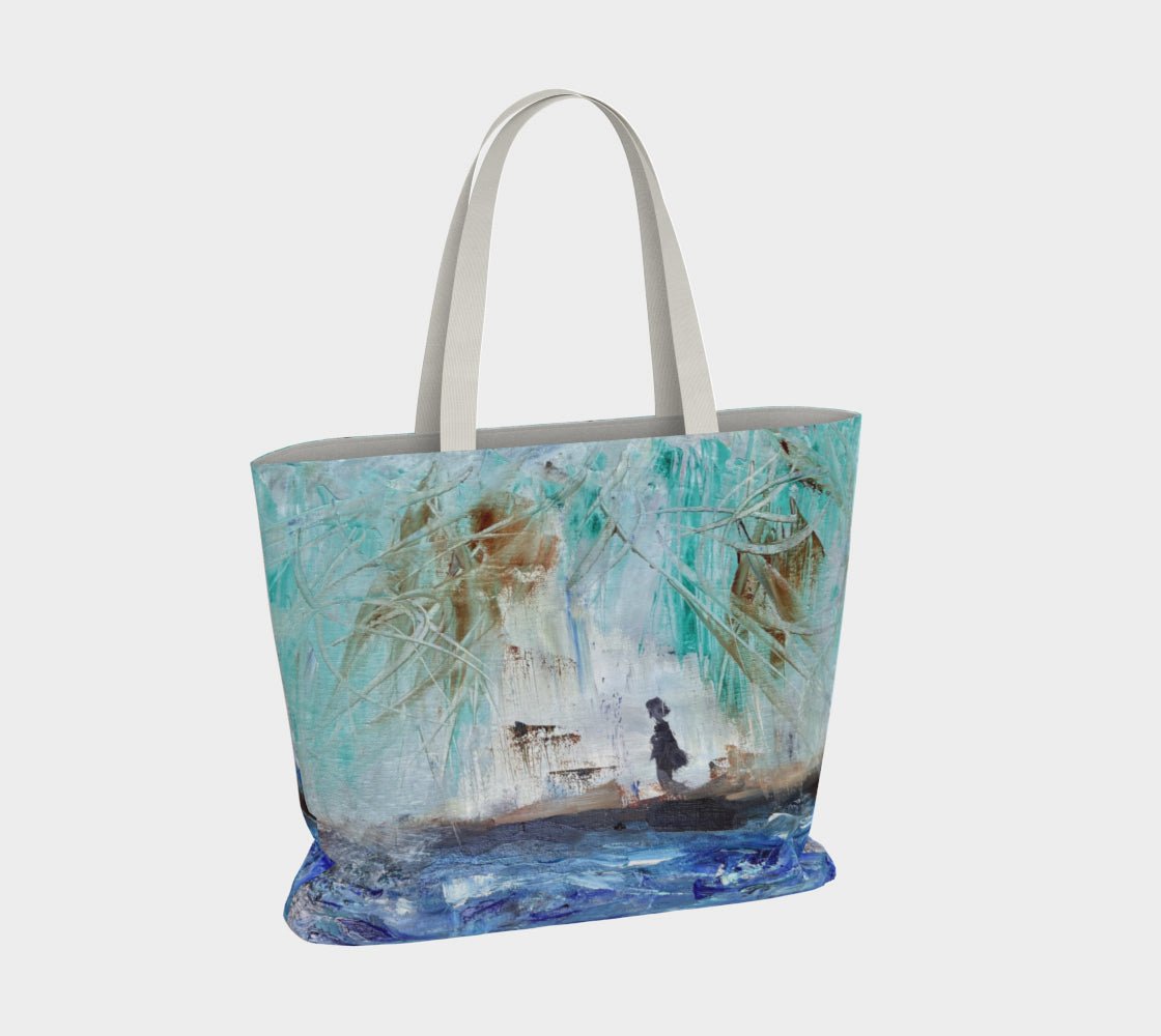 Oversized Cotton Tote Bag By the Beach - FABA Collection