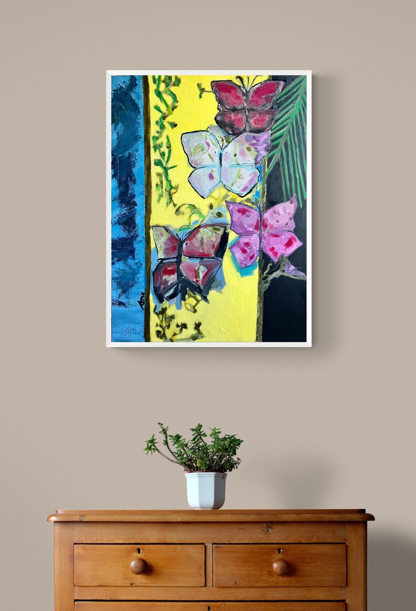 Papillons Oil Painting - FABA Collection