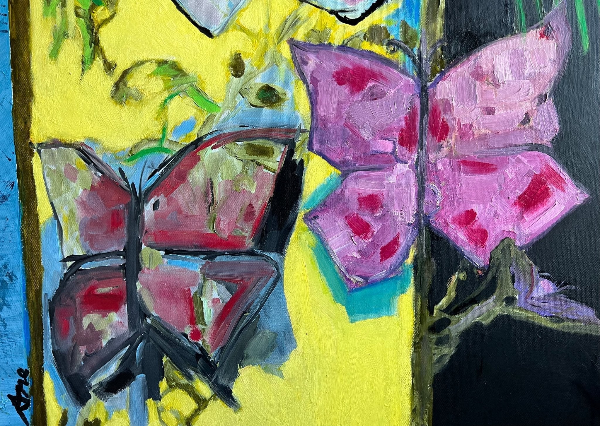 Papillons Oil Painting - FABA Collection