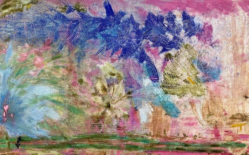 Peaceful Chaos - Panel 4 oil painting - FABA Collection