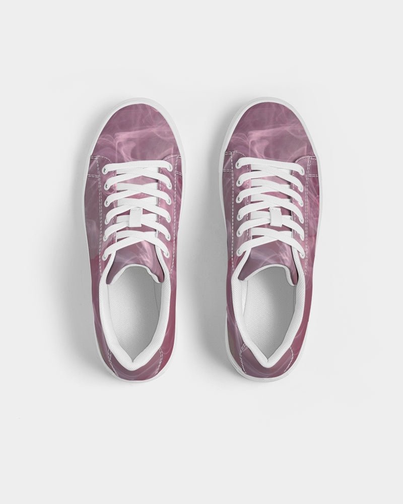 Pink Smoke Women's Faux-Leather Sneaker - FABA Collection