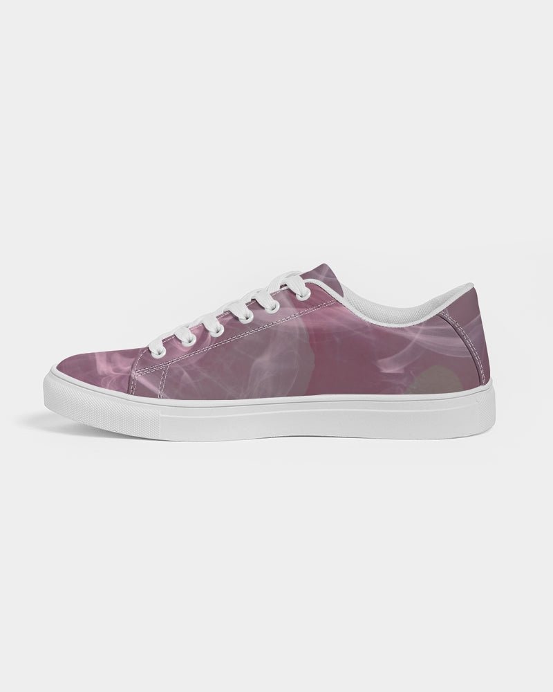 Pink Smoke Women's Faux-Leather Sneaker - FABA Collection