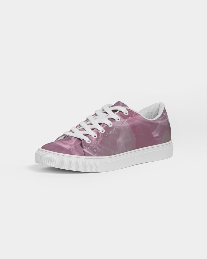 Pink Smoke Women's Faux-Leather Sneaker - FABA Collection