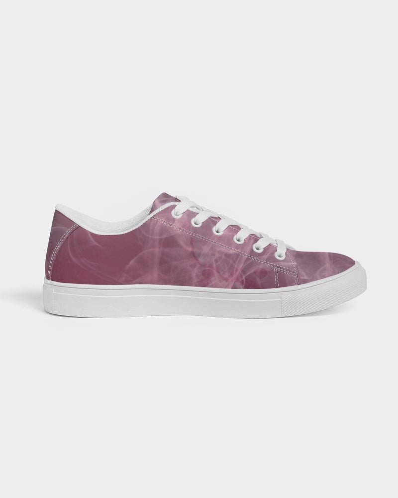 Pink Smoke Women's Faux-Leather Sneaker - FABA Collection