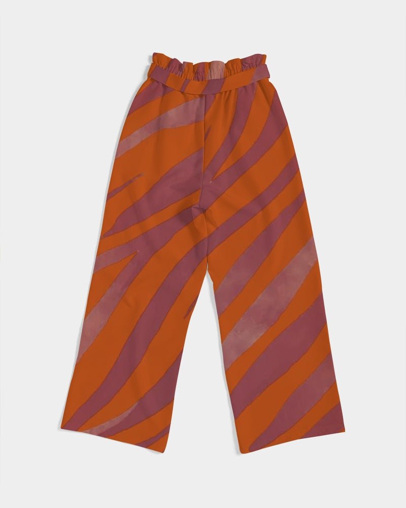 Red Zebra Women's High-Rise Wide Leg Pants - FABA Collection