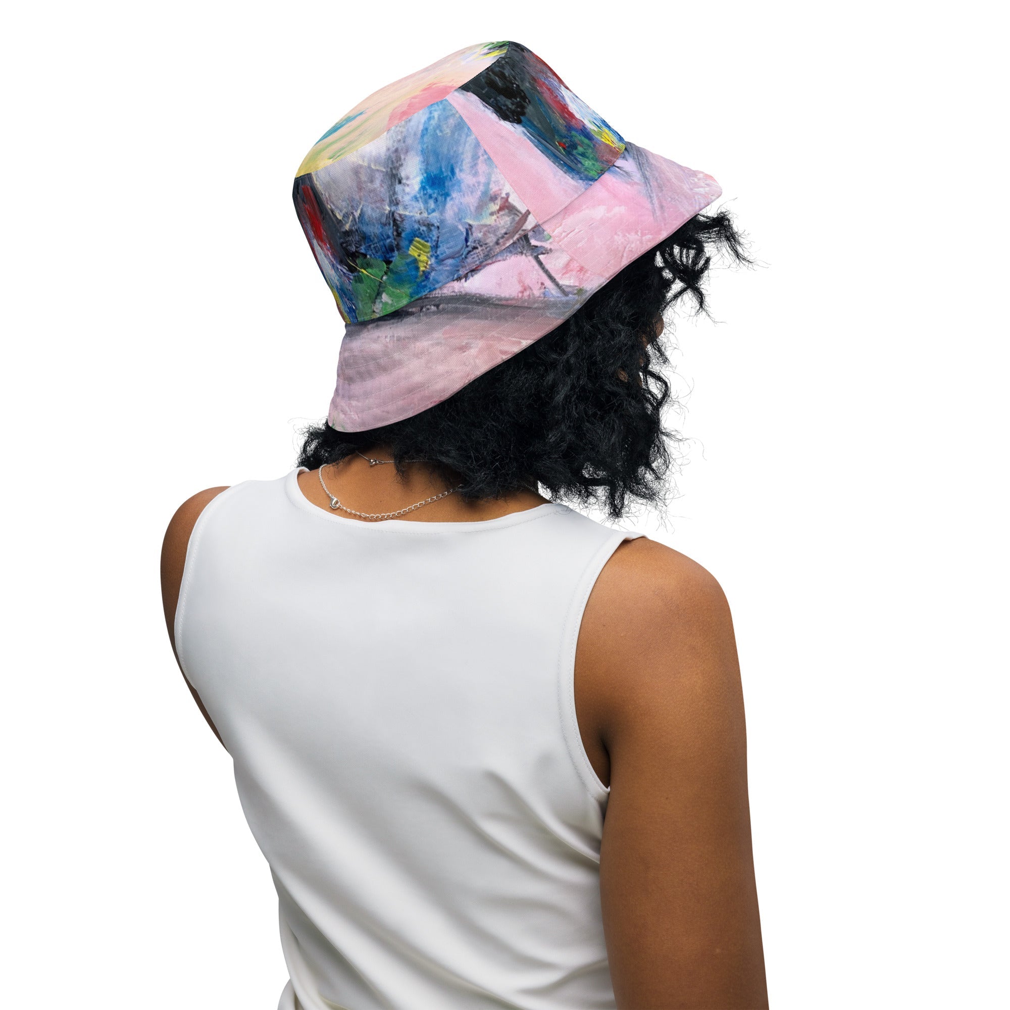 Reversible bucket hat Abstract Bird - FABA Collection