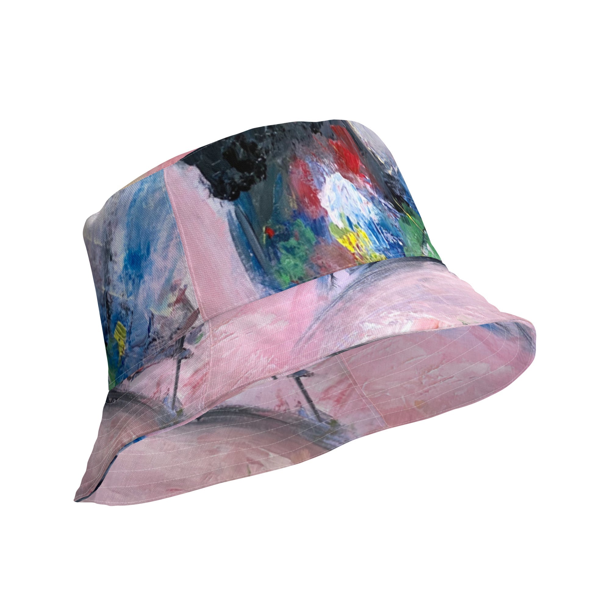 Reversible bucket hat Abstract Bird - FABA Collection