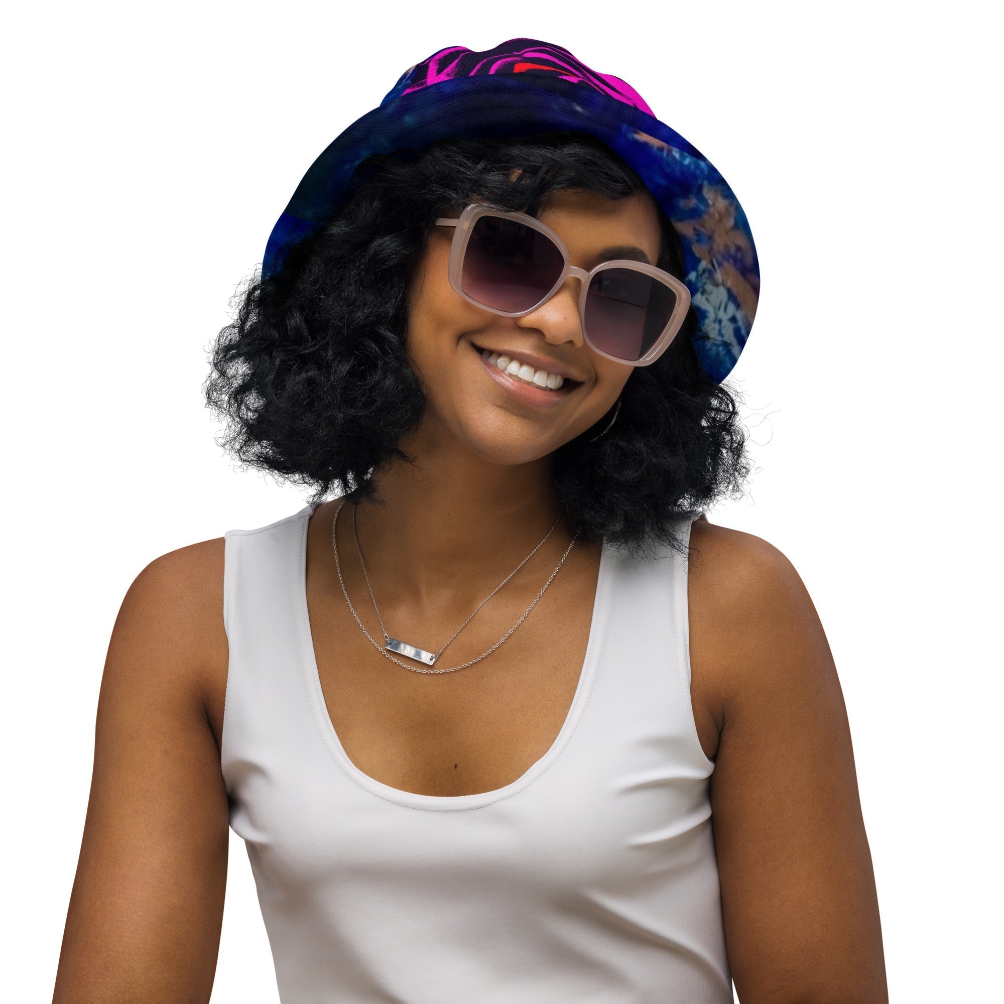 Reversible bucket hat Chakras, Beauty and Love - FABA Collection