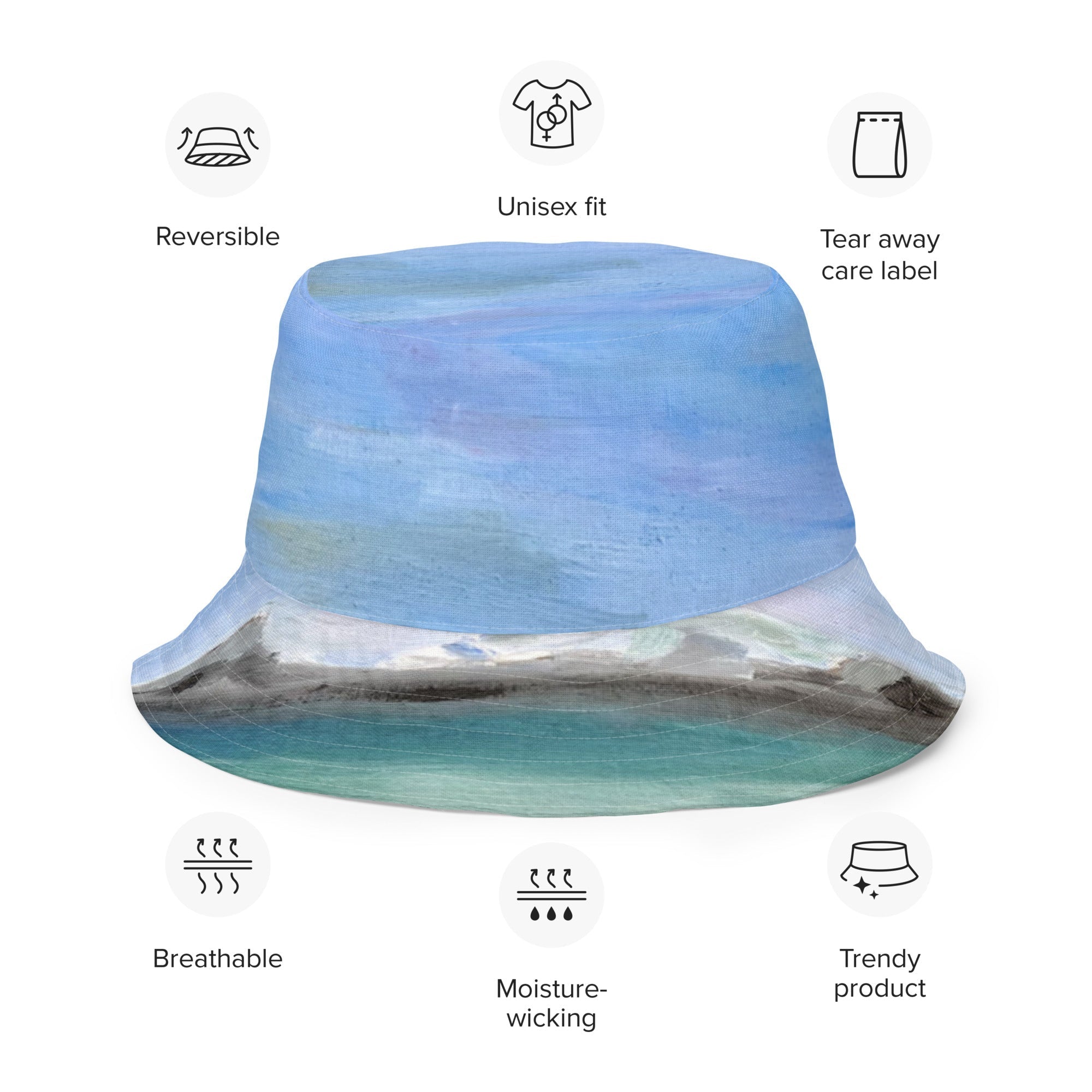 Reversible bucket hat La Mer - FABA Collection
